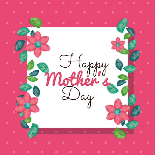 Feliz día de tarjeta madres