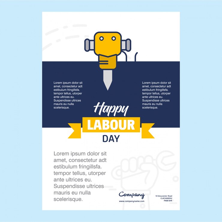 Feliz día del trabajo de diseño