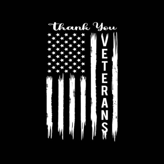 Feliz día del veterano 4 de julio Diseño de camiseta Diseño de veterano Ilustración de fondo