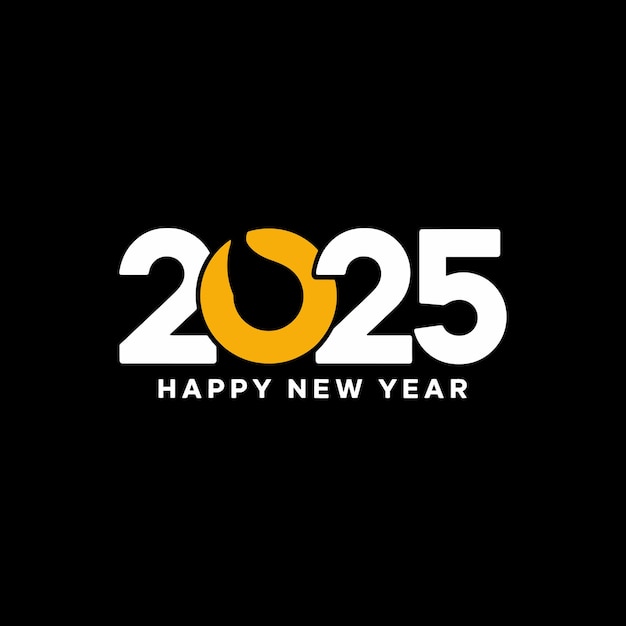 Feliz diseño de año nuevo 2025