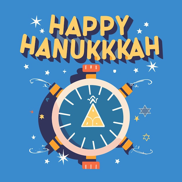 Feliz diseño de banner de hanukkah