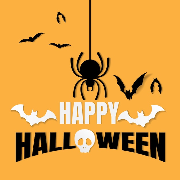 Feliz diseño de caligrafía de halloween