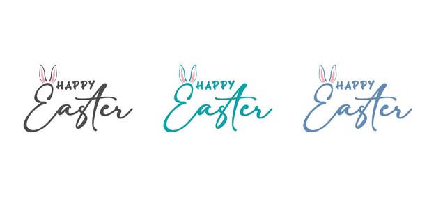 Feliz diseño de caligrafía de Pascua