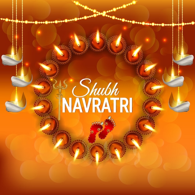 Feliz diseño de celebración de Navratri