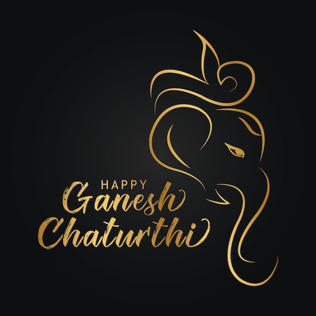 Feliz diseño de fondo del festival hindú Ganesh Chaturthi