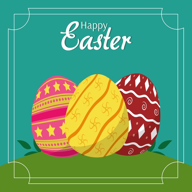 Feliz diseño de Pascua