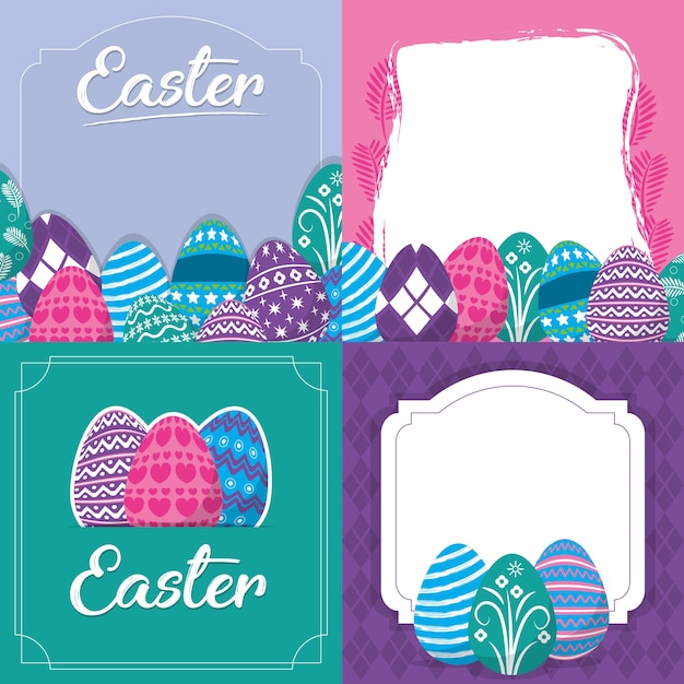 Feliz diseño de pascua