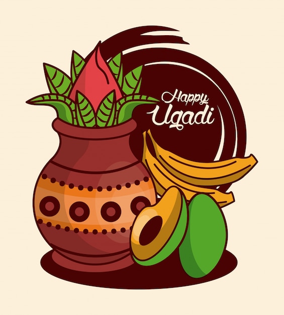 Feliz diseño ugadi