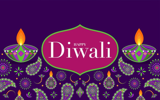 Feliz Diwali Deepavali o Dipavali el festival