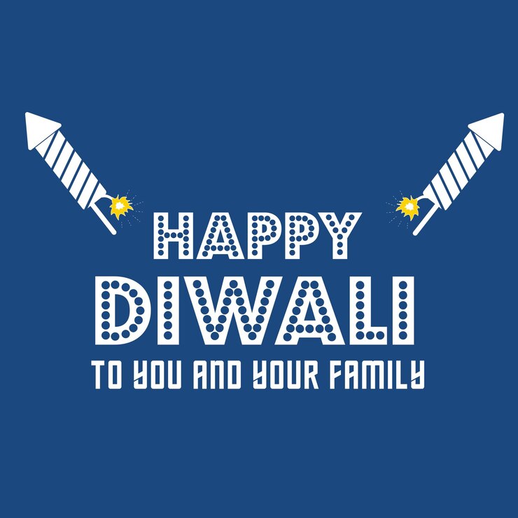 Feliz Diwali desea banner y plantilla de vector de cartel