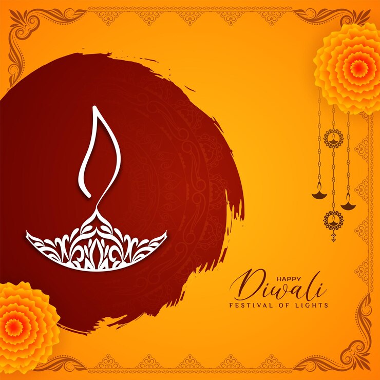 Vector feliz diwali festival indio celebración saludo vector de fondo