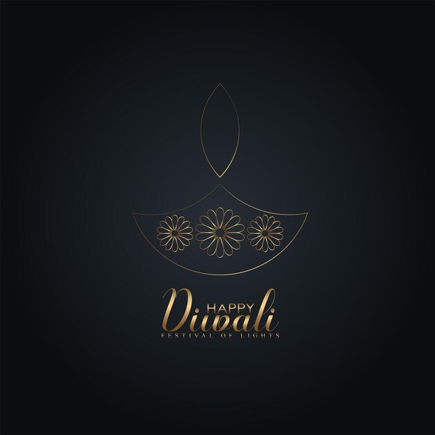 Feliz Diwali, Fondo de vacaciones para el festival de la luz de la India.