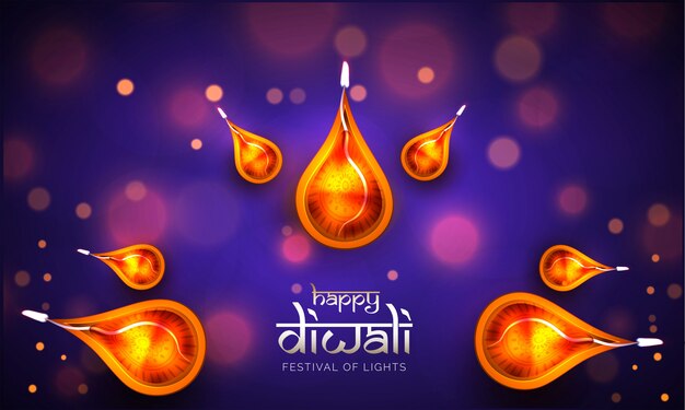 Feliz Diwali fondo.