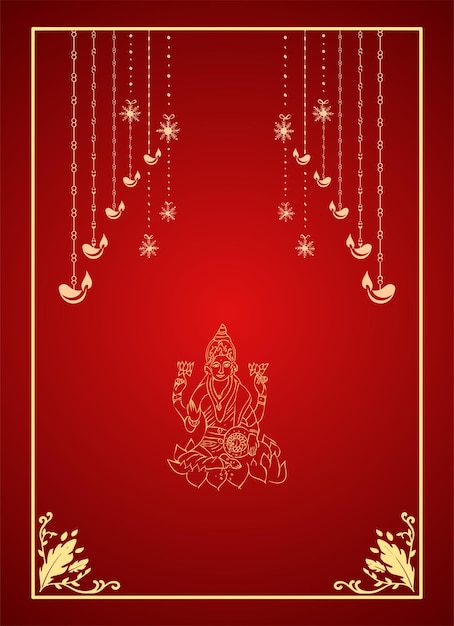 Feliz diwali tradicional festival elegante celebración vector