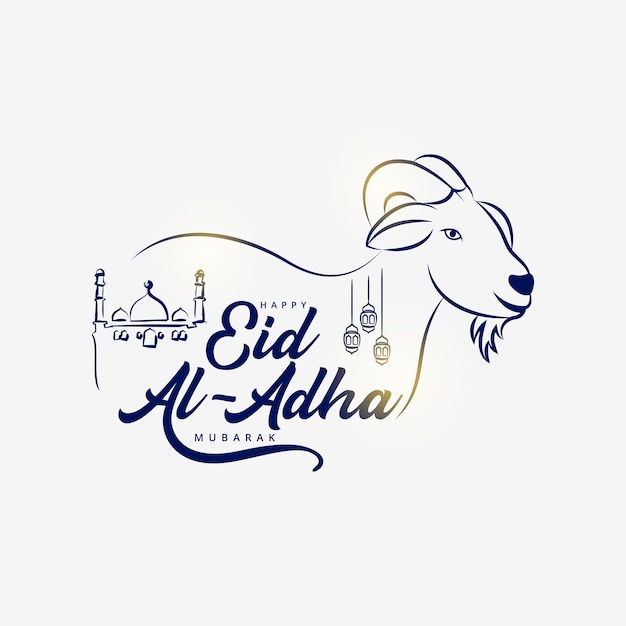 Vector feliz eid al adha mubarak