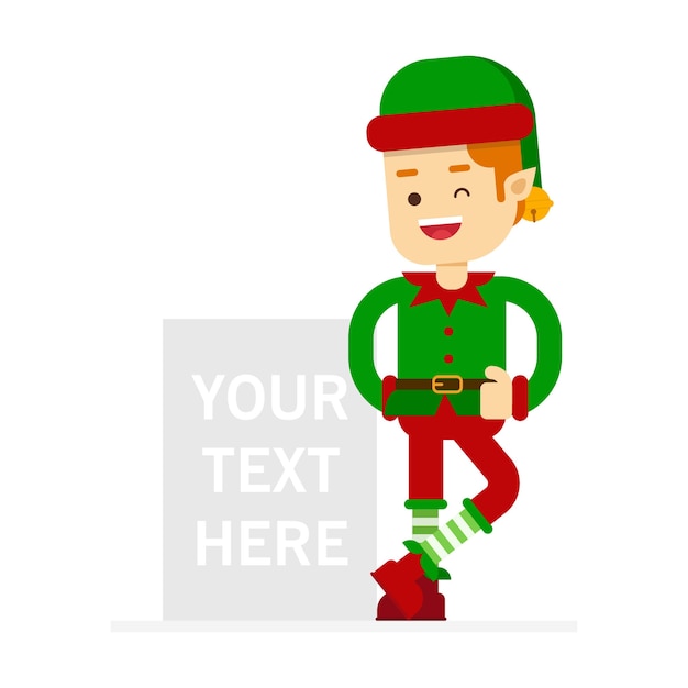 feliz elfo feliz navidad personaje