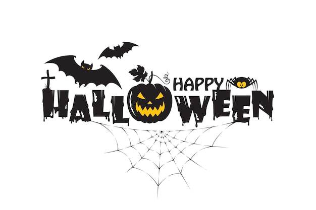 feliz emblema de halloween