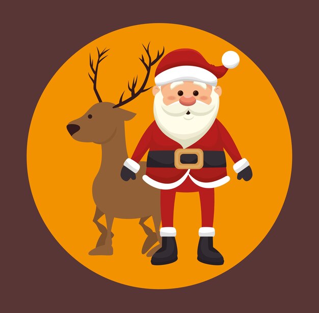 Feliz feliz Navidad aislado icono de diseño