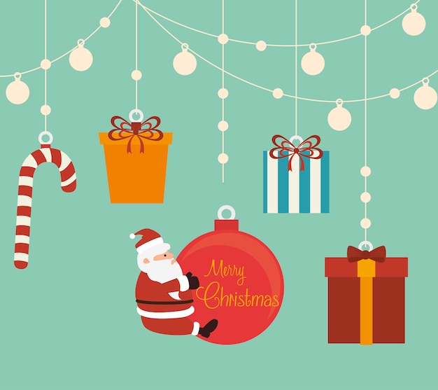 Feliz feliz Navidad aislado icono de diseño