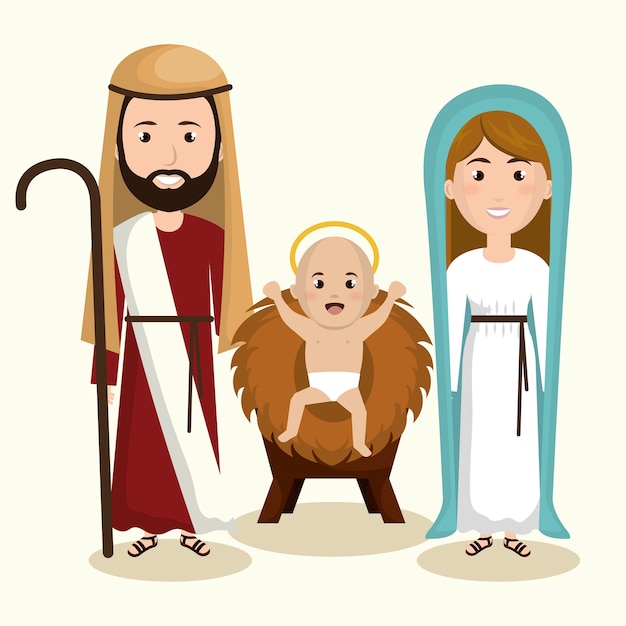 feliz feliz Navidad pesebre personaje