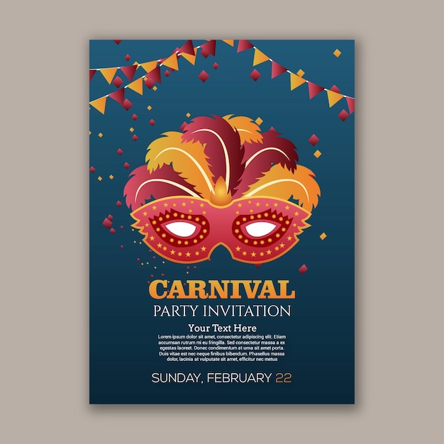 Feliz festival de carnaval brasileño