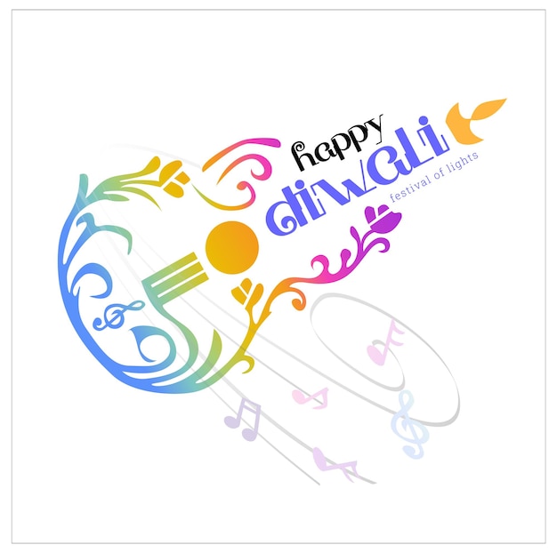 Feliz festival cultural de diwali elegante diseño de banner elemento de diseño de redes sociales