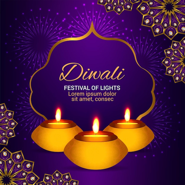 Feliz festival de diwali de la india