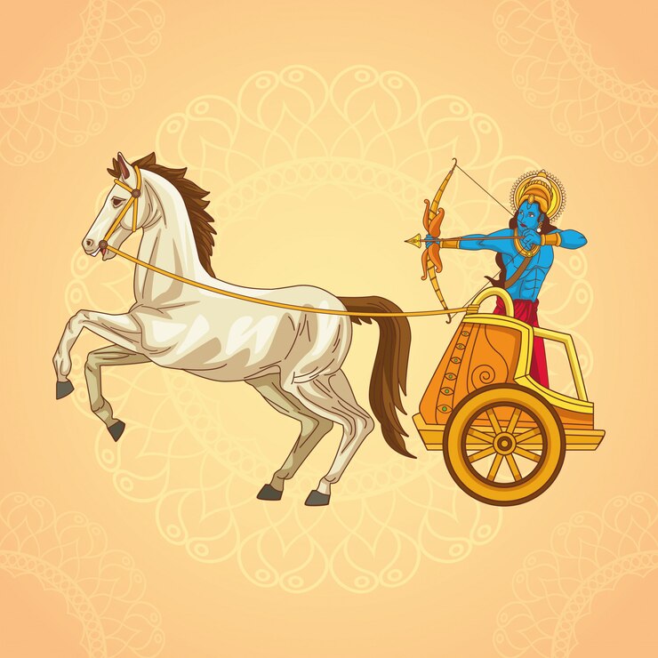 Vector feliz festival dussehra de india