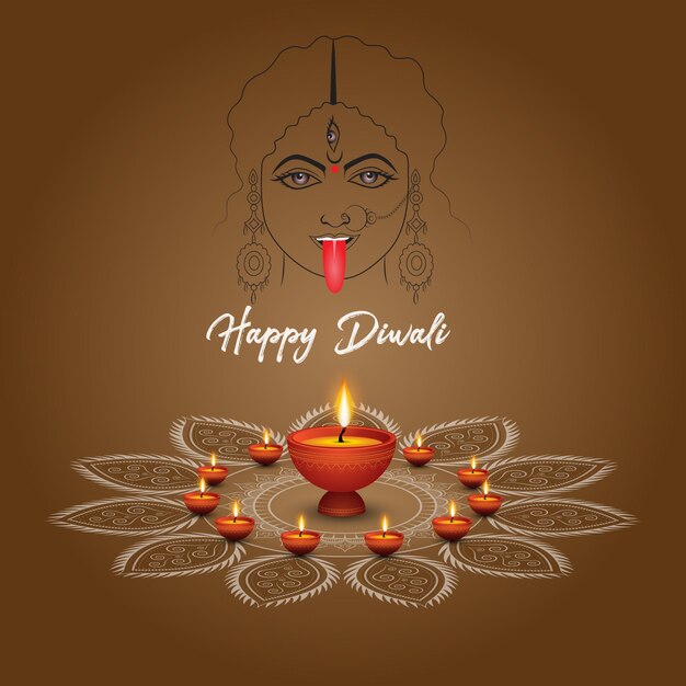 feliz festival hindú de diwali diseño de publicaciones en las redes sociales cartón de felicitación