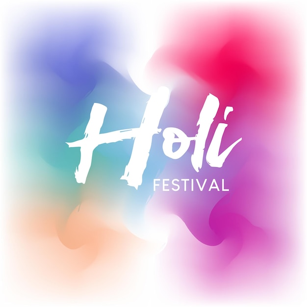 Feliz festival de holi vector del día de holi