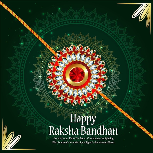 Feliz festival indio raksha bandhan