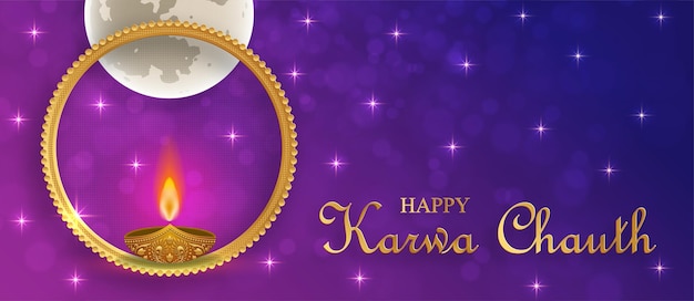 Feliz festival karwa chauth el festival hindú con elementos orientales para el festival idian