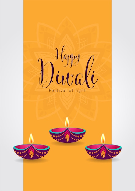 Feliz festival de las luces de diwali