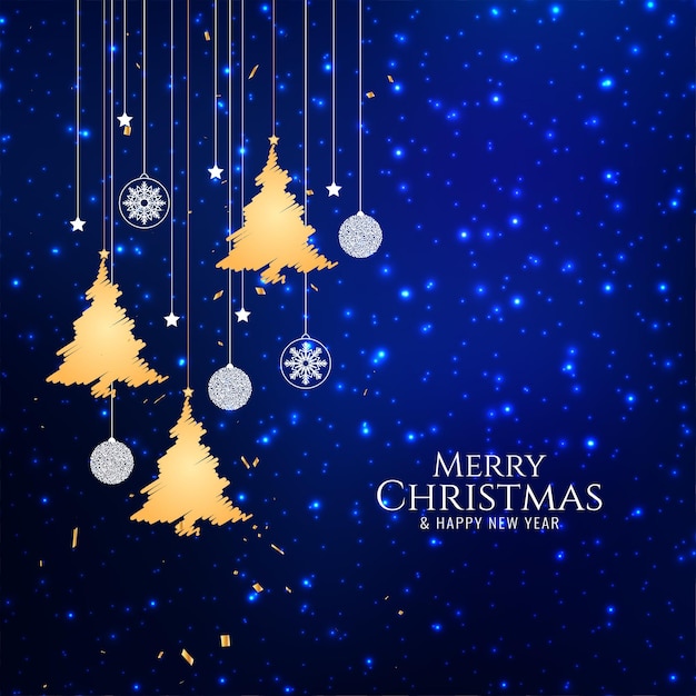 Feliz festival de Navidad decorativo vector de fondo elegante.