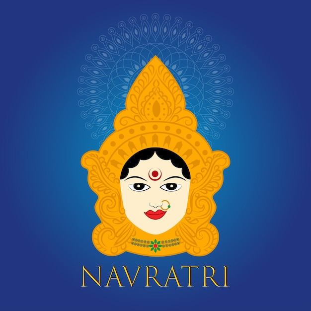 Feliz festival de Navratri Vector de diseño