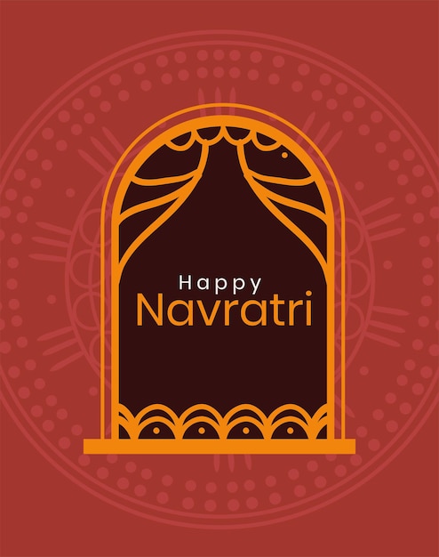 Vector feliz festival navratri