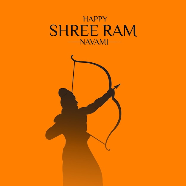 Feliz festival Ram Navami de India Publicación en redes sociales