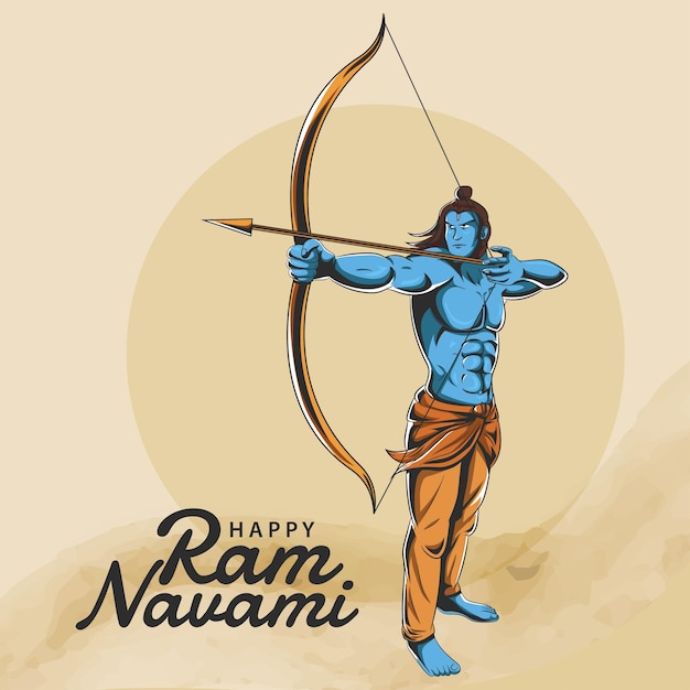 Feliz festival ram navami de la india