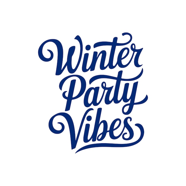 feliz fiesta de invierno vibraciones tipografía caligrafía alfabeto fuente letras texto escritura plana diseño