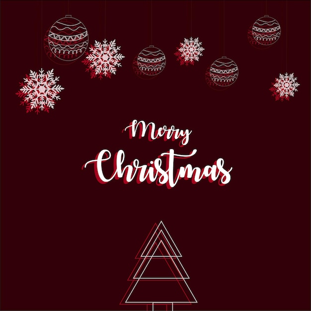 Feliz fiesta de Navidad Ilustración dibujada a mano Vector de tarjetas de diseño creativo
