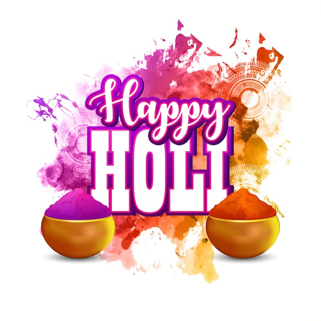 Feliz fondo abstracto de Holi