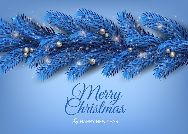 Feliz fondo de Navidad en estilo realista