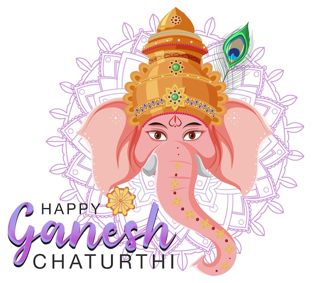 Feliz ganesh chaturthi póster