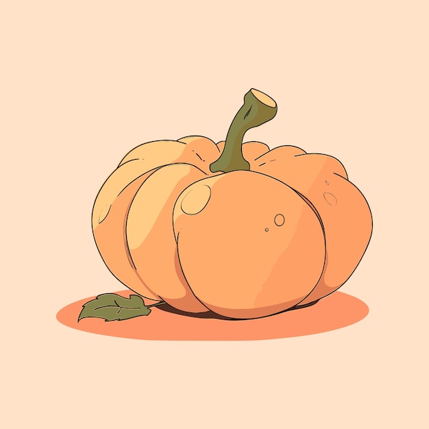 Feliz Halloween calabaza arte vectorial ilustración
