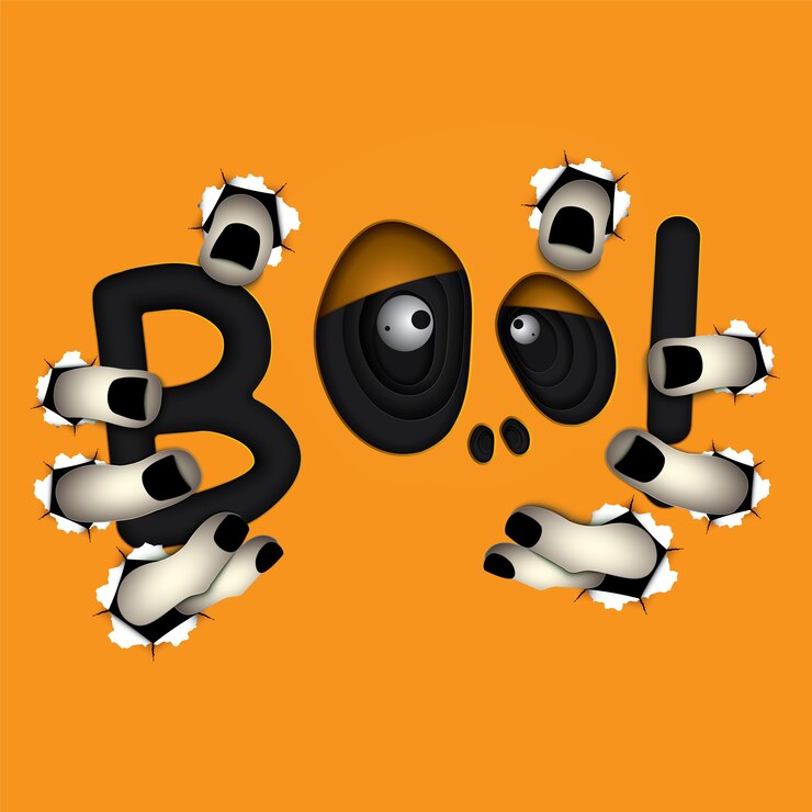 Vector feliz halloween skull monster