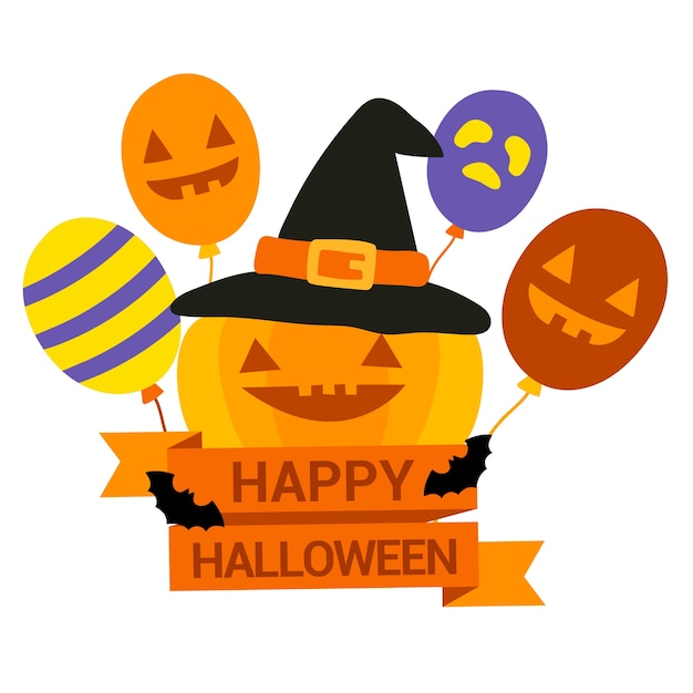 Vector feliz halloween vector.