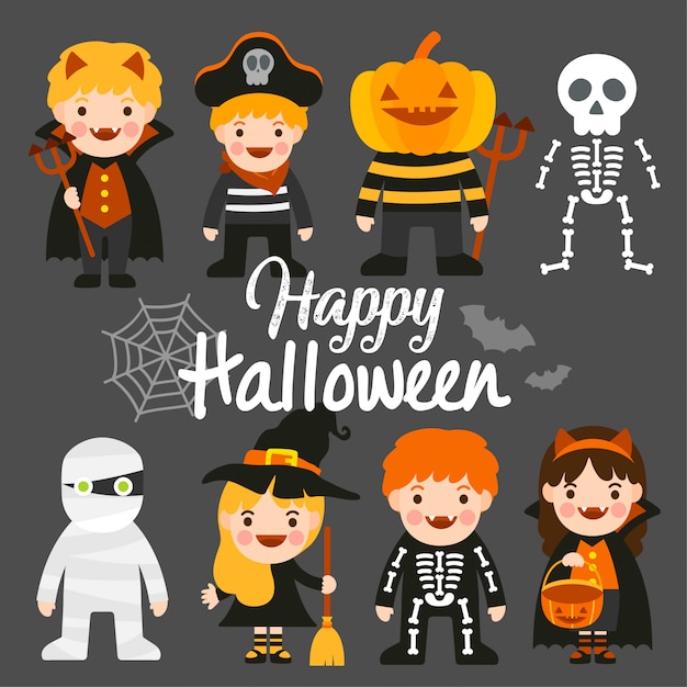 Vector feliz halloween vector.