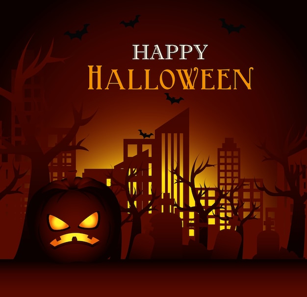 Vector feliz halloween