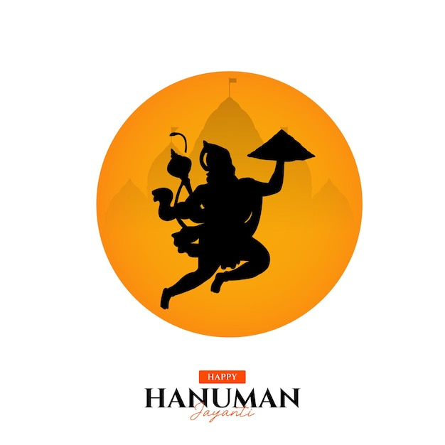 Vector feliz hanuman jayanti en las redes sociales el festival de la india