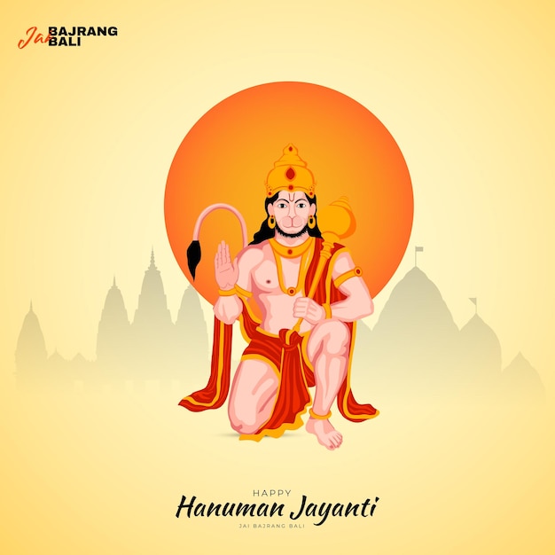 Feliz Hanuman Jayanti en las redes sociales El festival de la India